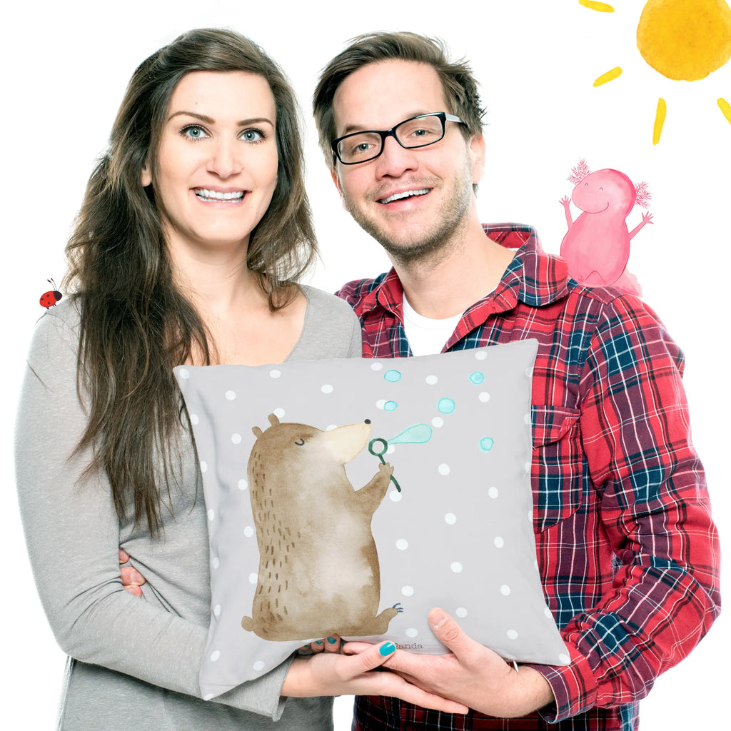 Cushion bear soap bubbles Sofakissen, Zierkissen, Dekokissen 40x40, Kissen 40x40 Waschbar, Kopfkissen 40x40, Kopfkissen, sitzkissen, Dekokissen Sofa, Kissen, Kissenbezug 40x40, Motivkissen, Couchkissen, sofakissen, Kissen 40x40, Kissenhülle, Sofakissen 40x40, Kissenhülle 40x40, Kissenbezüge, Dekokissen, Bär, Teddy, Teddybär, Seifenblasen Bär Lustig Sein Glücklich Traurig Happy