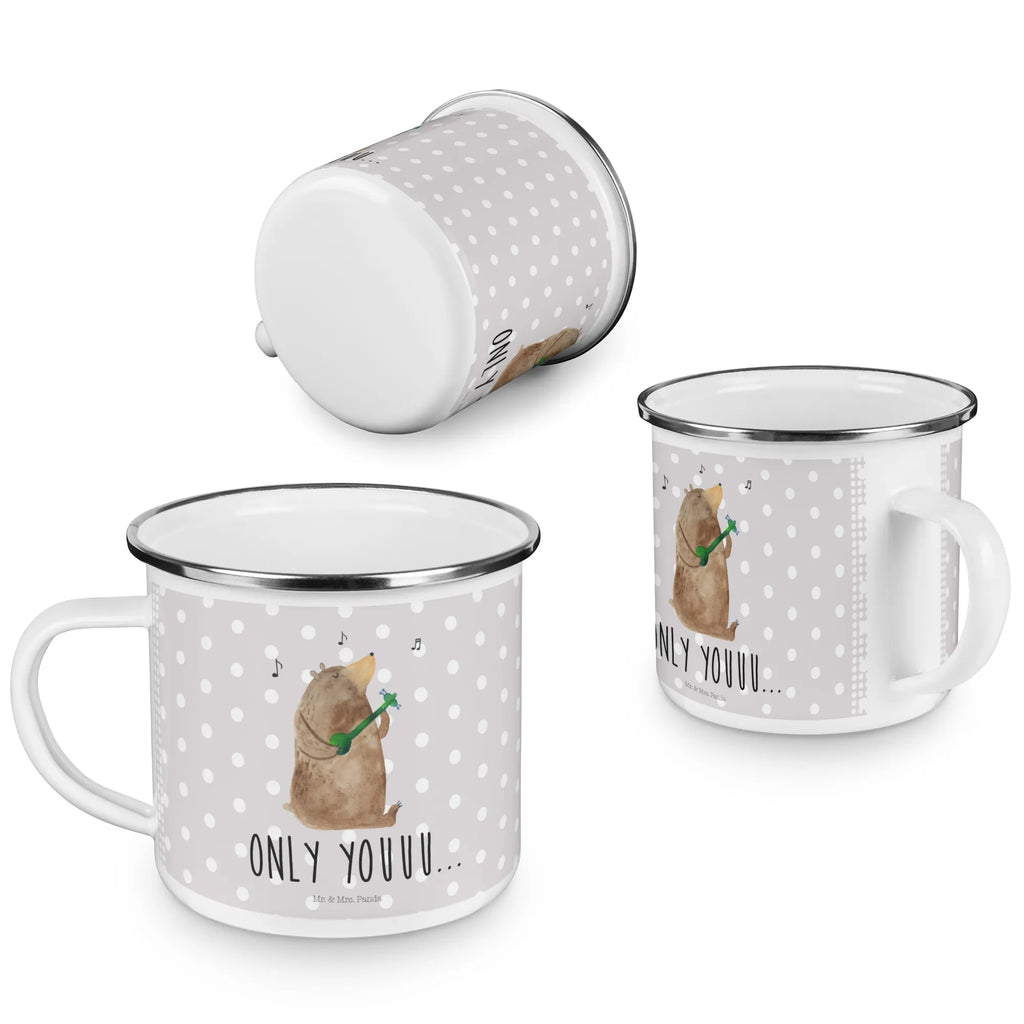 Kempingowy kubek emaliowany niedźwiedź Gitara Pott, Tasse, wandertasse, Emaille Tasse, metallbecher, Tasse Emaille, Teetasse, Campingbecher, becher emaille, Metalltasse, Trinkbecher, Kaffeebecher, wanderbecher, reisetasse, Reisebecher, Emaille Becher, emaillebecher, Campingtasse, Blechtasse, Emailletasse, Teebecher, Kaffeetasse, blechbecher, Becher, Teddy, Bär, Teddybär