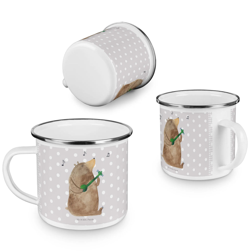 Kempingowy kubek emaliowany niedźwiedź Gitara Pott, Tasse, wandertasse, Emaille Tasse, metallbecher, Tasse Emaille, Teetasse, Campingbecher, becher emaille, Metalltasse, Trinkbecher, Kaffeebecher, wanderbecher, reisetasse, Reisebecher, Emaille Becher, emaillebecher, Campingtasse, Blechtasse, Emailletasse, Teebecher, Kaffeetasse, blechbecher, Becher, Teddy, Bär, Teddybär