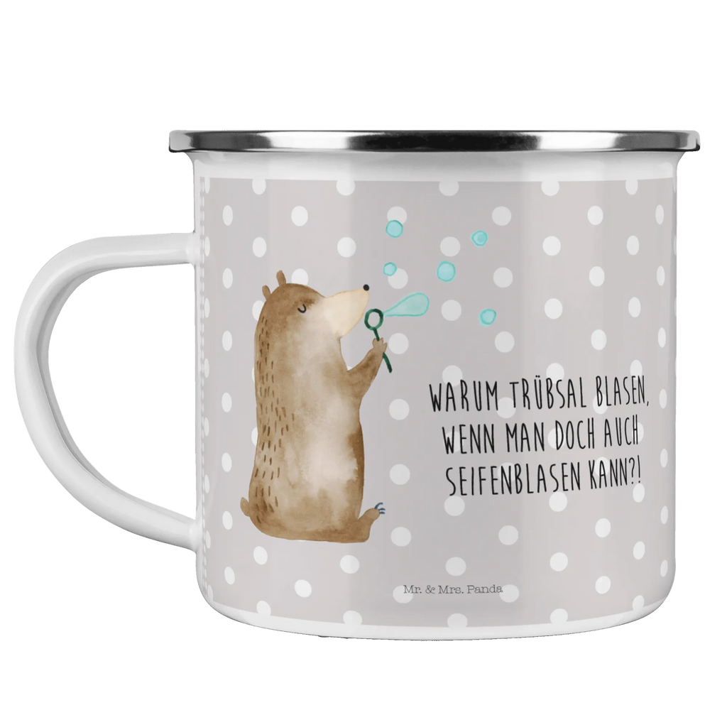Kempingowy kubek emaliowany niedźwiedź bańki mydlane emaillebecher, Tasse Emaille, Becher, Pott, Tasse, Kaffeebecher, wanderbecher, metallbecher, wandertasse, Campingbecher, Blechtasse, Emaille Tasse, blechbecher, reisetasse, Emaille Becher, Emailletasse, Teetasse, Reisebecher, Campingtasse, Trinkbecher, Metalltasse, becher emaille, Teebecher, Kaffeetasse, Teddy, Bär, Teddybär, Seifenblasen Bär Lustig Sein Glücklich Traurig Happy