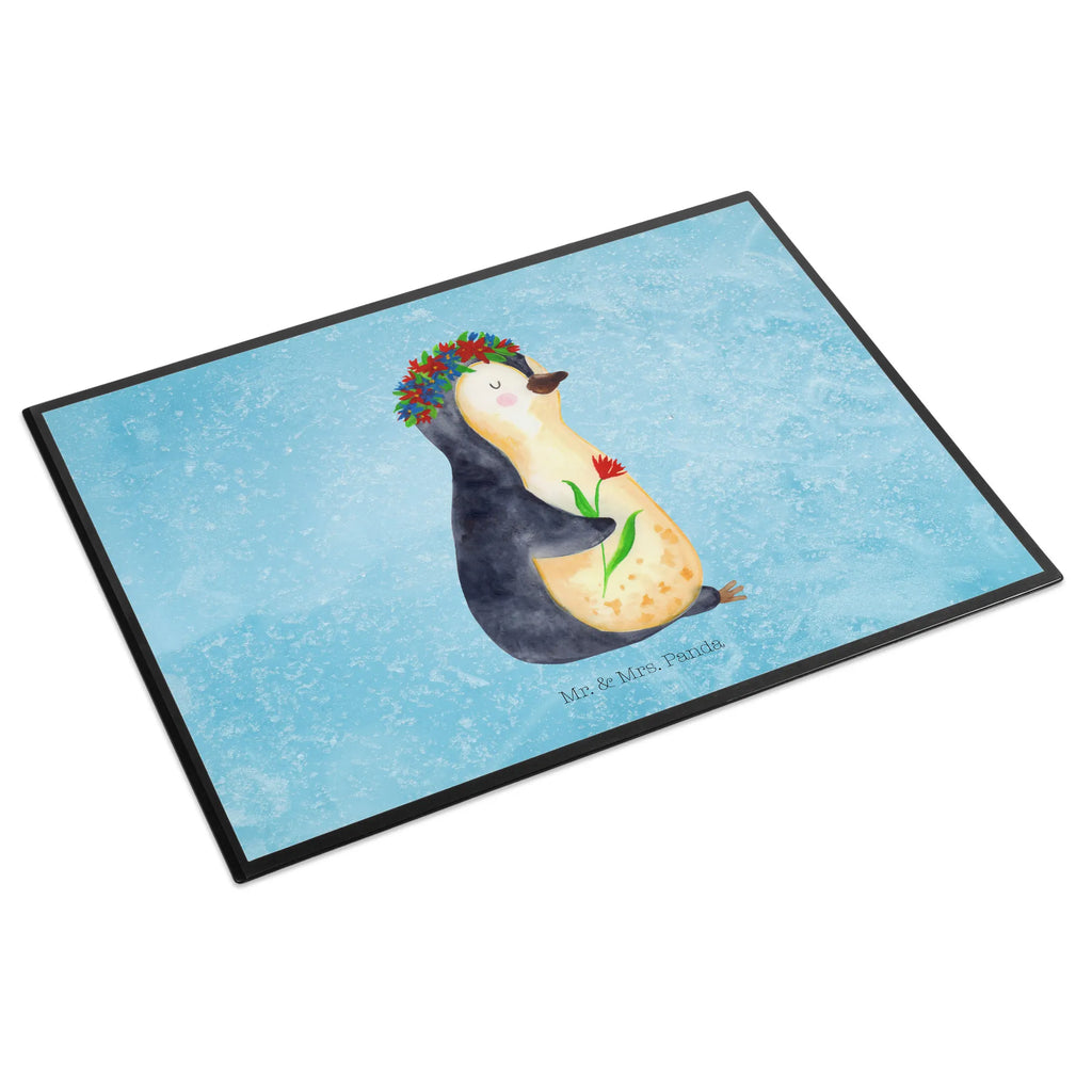 Schreibtischunterlage Pinguin Blumenkranz Schreibwaren, Schreibtisch Unterlagen, Büroartikel, Schreibtischunterlage Groß, Schreibunterlage, Schreibtischauflage, Bürobedarf, Pinguin, Lebensziele, Liebeskummer, Wünsche, Lebenslust, Pinguine, Blumenkranz, Motivation, Ziele, Geschenkidee, Universum, Leben