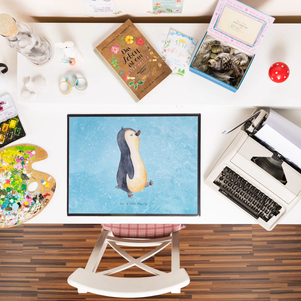 Desk pad Penguin march Schreibtisch Unterlagen, Schreibtischunterlage Groß, Schreibwaren, Bürobedarf, Schreibunterlage, Schreibtischauflage, Büroartikel, Pinguin, Schwester, Familie, Bruder, Frühaufsteher, Pinguine, Langschläfer
