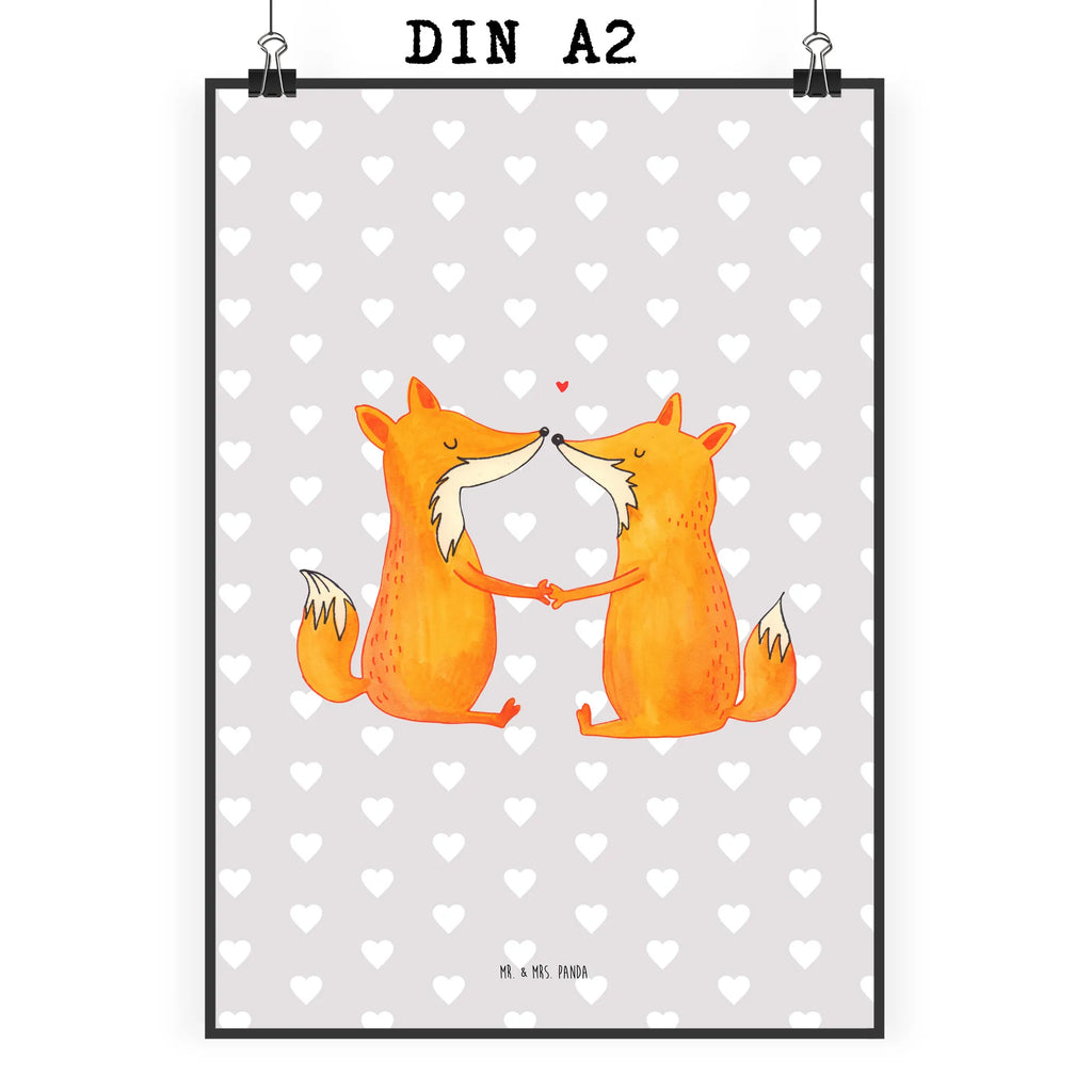 Plakat lisy miłość Bild für Wand, wandkunst, Wandbild, Wandposter, Wanddekoration, Wanddeko Bild, kunstposter, kunstdruck poster, wanddeko, Kunstdruck, Poster, Posterdruck, Deko Bild, Bild, drucke, Designposter, Mr. & Mrs. Panda Poster, kunst für die wand, Wandschmuck, wanddruck, Plakat, grafikposter, Fuchs, Freundin, Ehemann, Füchse, Partner, Verlobte, Ehe, Ehefrau, Fox, Liebesbeweis, Liebespaar, Freund, Liebe, Paar