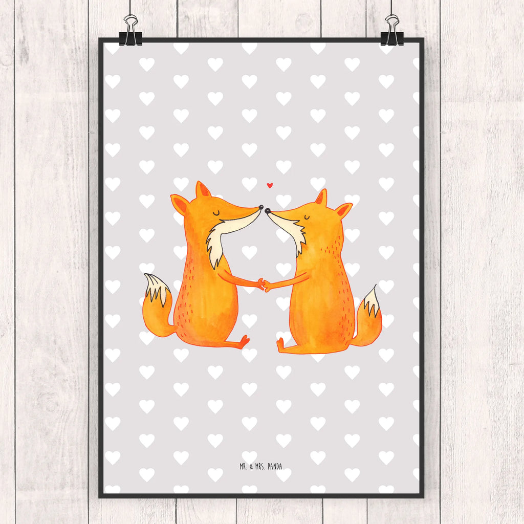 Plakat lisy miłość Bild für Wand, wandkunst, Wandbild, Wandposter, Wanddekoration, Wanddeko Bild, kunstposter, kunstdruck poster, wanddeko, Kunstdruck, Poster, Posterdruck, Deko Bild, Bild, drucke, Designposter, Mr. & Mrs. Panda Poster, kunst für die wand, Wandschmuck, wanddruck, Plakat, grafikposter, Fuchs, Freundin, Ehemann, Füchse, Partner, Verlobte, Ehe, Ehefrau, Fox, Liebesbeweis, Liebespaar, Freund, Liebe, Paar