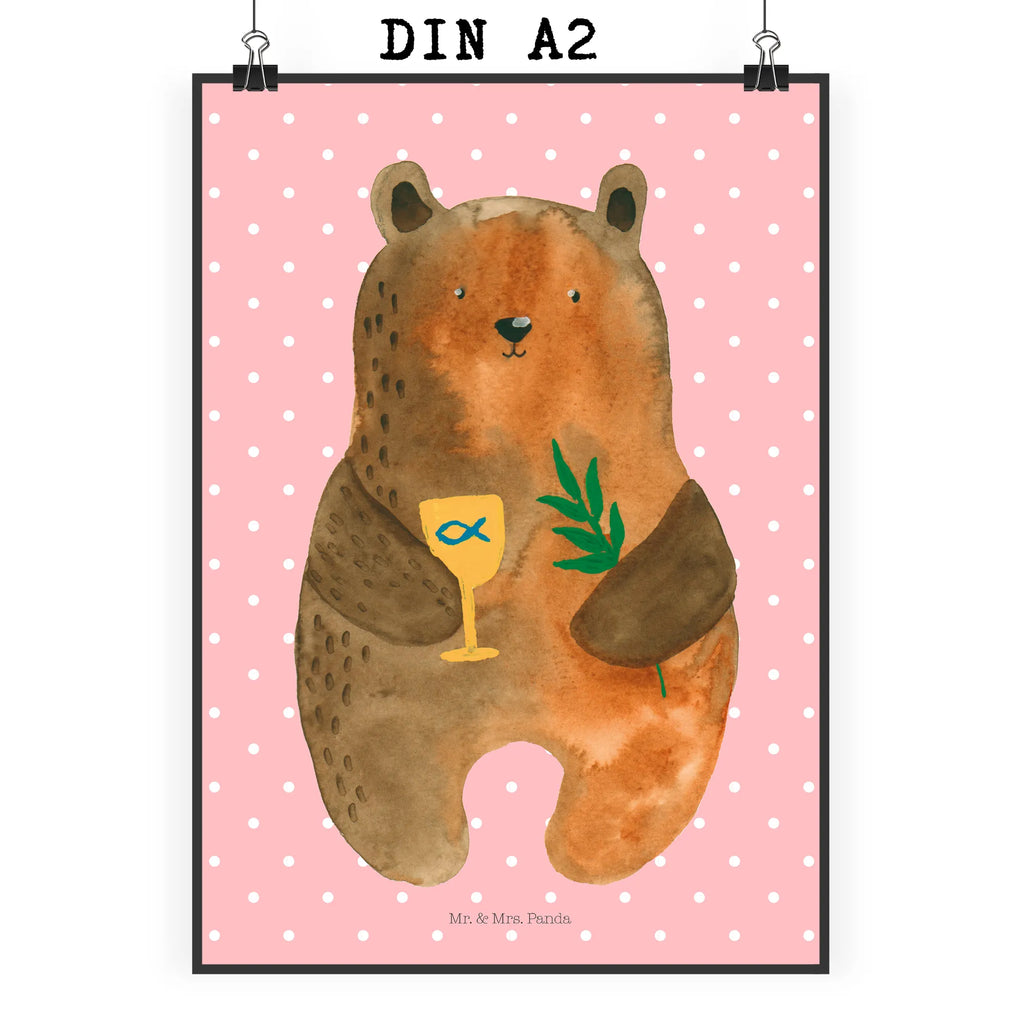 Poster Bär Konfirmation Plakat, Bild für Wand, wanddeko, Wanddeko Bild, kunstdruck poster, Wandbild, Poster, Wandschmuck, Mr. & Mrs. Panda Poster, drucke, Posterdruck, Wandposter, wanddruck, kunst für die wand, Bild, grafikposter, kunstposter, Deko Bild, Wanddekoration, wandkunst, Kunstdruck, Designposter, Teddybär, Bär, Teddy, Gottesdienst, Konfirmation, Kirche, Evangelisch