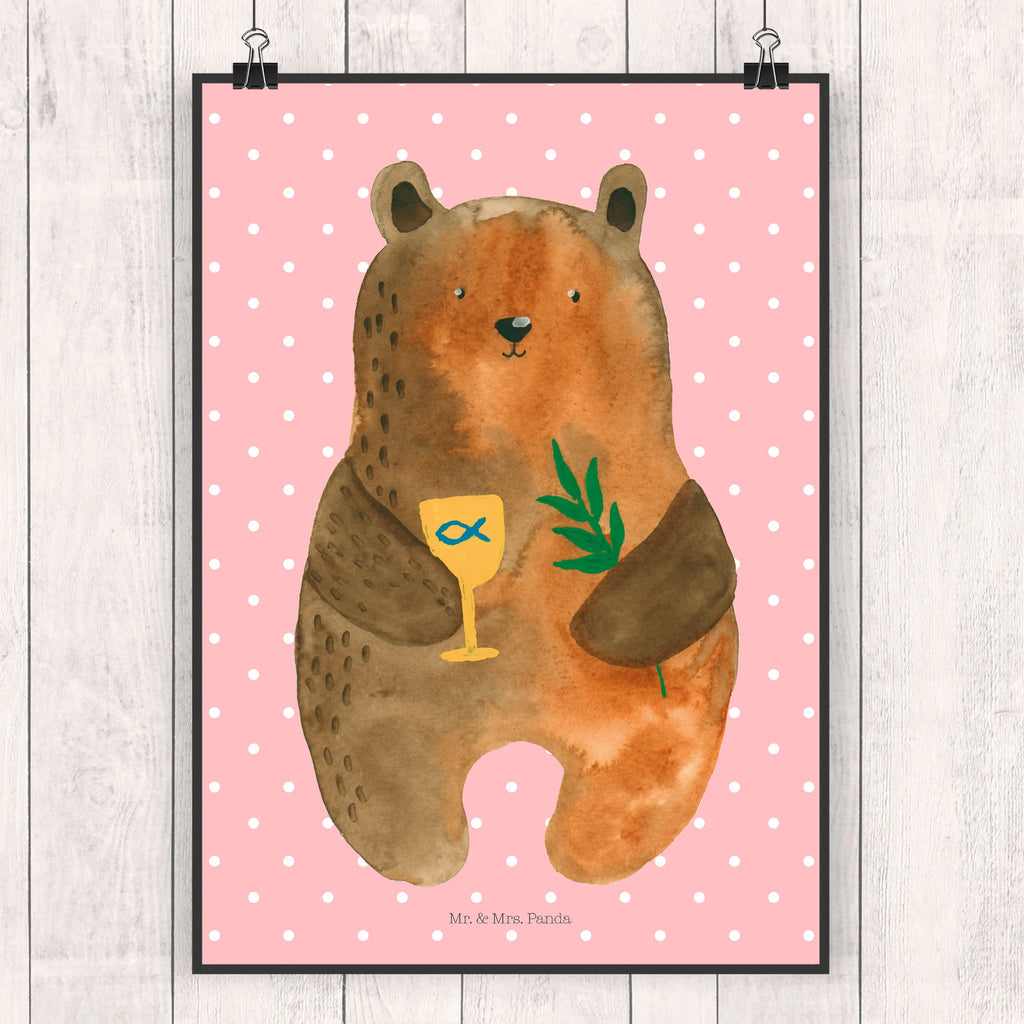 Poster Bär Konfirmation Plakat, Bild für Wand, wanddeko, Wanddeko Bild, kunstdruck poster, Wandbild, Poster, Wandschmuck, Mr. & Mrs. Panda Poster, drucke, Posterdruck, Wandposter, wanddruck, kunst für die wand, Bild, grafikposter, kunstposter, Deko Bild, Wanddekoration, wandkunst, Kunstdruck, Designposter, Teddybär, Bär, Teddy, Gottesdienst, Konfirmation, Kirche, Evangelisch