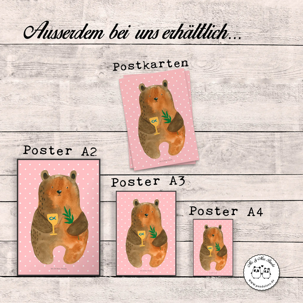 Poster Bär Konfirmation Plakat, Bild für Wand, wanddeko, Wanddeko Bild, kunstdruck poster, Wandbild, Poster, Wandschmuck, Mr. & Mrs. Panda Poster, drucke, Posterdruck, Wandposter, wanddruck, kunst für die wand, Bild, grafikposter, kunstposter, Deko Bild, Wanddekoration, wandkunst, Kunstdruck, Designposter, Teddybär, Bär, Teddy, Gottesdienst, Konfirmation, Kirche, Evangelisch