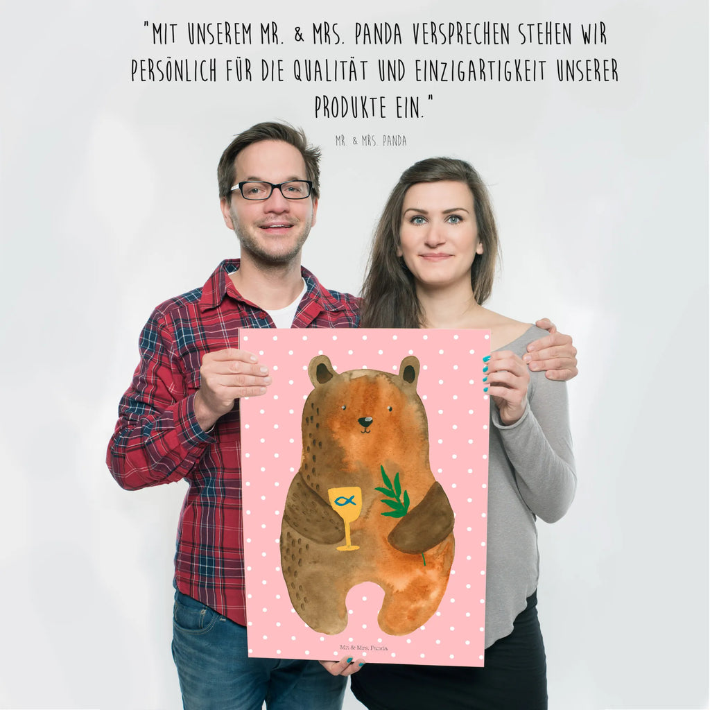 Poster Bär Konfirmation Plakat, Bild für Wand, wanddeko, Wanddeko Bild, kunstdruck poster, Wandbild, Poster, Wandschmuck, Mr. & Mrs. Panda Poster, drucke, Posterdruck, Wandposter, wanddruck, kunst für die wand, Bild, grafikposter, kunstposter, Deko Bild, Wanddekoration, wandkunst, Kunstdruck, Designposter, Teddybär, Bär, Teddy, Gottesdienst, Konfirmation, Kirche, Evangelisch