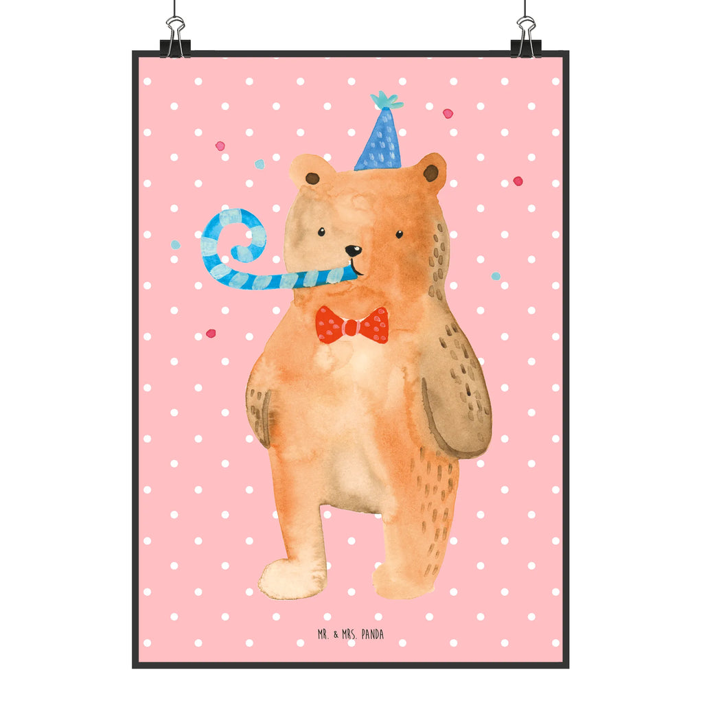 Poster Bär Geburtstag Posterdruck, Mr. & Mrs. Panda Poster, Designposter, Bild, grafikposter, Plakat, drucke, Wanddeko Bild, Poster, kunstdruck poster, Wandposter, Deko Bild, Kunstdruck, Wandschmuck, kunst für die wand, Wandbild, wandkunst, kunstposter, wanddruck, Bild für Wand, wanddeko, Wanddekoration, Teddybär, Bär, Teddy, Glückwunsch, Happy Birthday, Alles Gute, Geburtstag