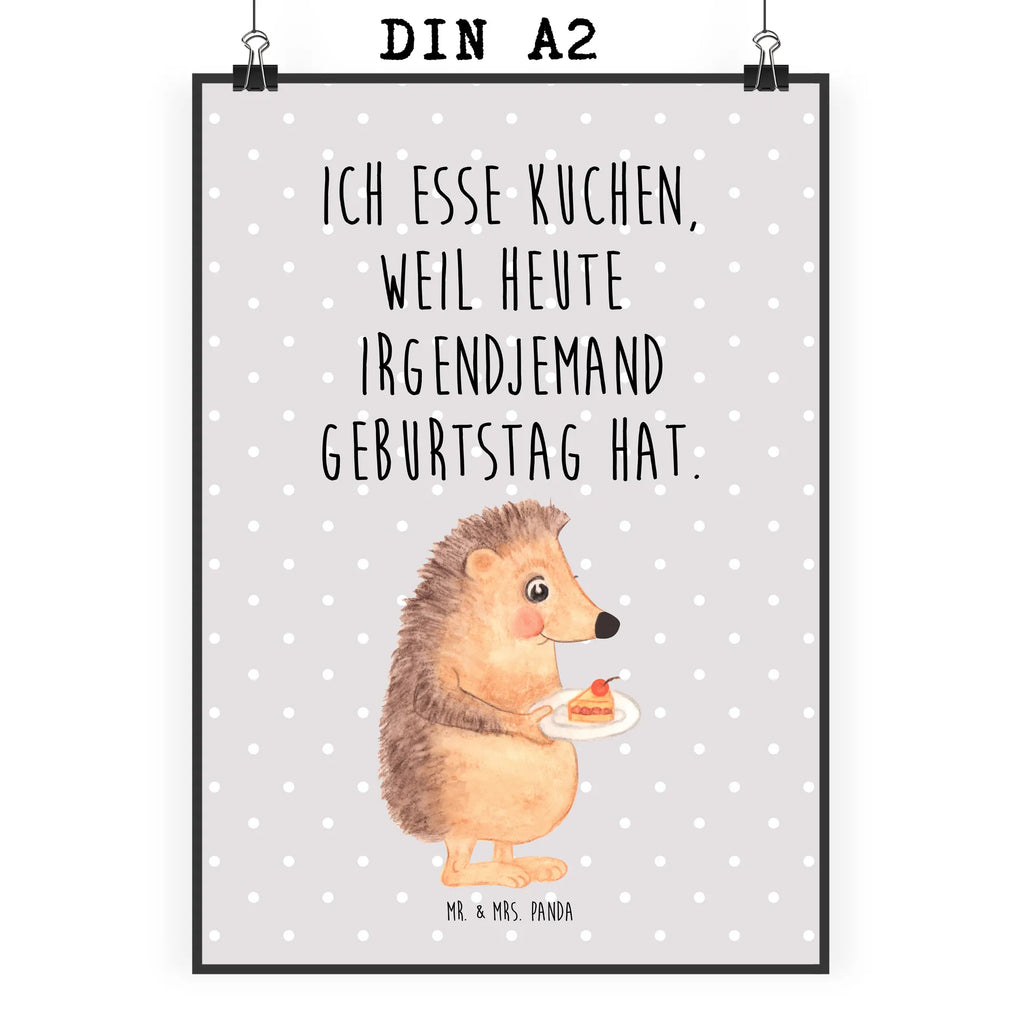 Poster Hedgehog piece of cake Wanddeko Bild, Mr. & Mrs. Panda Poster, Wanddeko, Wanddekoration, Designposter, Kinderposter, Raumdekoration, Kunstdruck, Wandposter, Handgemaltes Poster, Posterdruck, Küchenposter, Bild, Poster, Tiermotive, Gute Laune, lustige Sprüche, Tiere, Geburtstagskuchen, Einladung Party, Kuchen backen, Backen Geschenk, Torte, Kuchen, Essen Spruch, Igel
