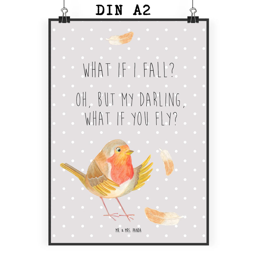 Poster robin feathers Designposter, Poster, Posterdruck, Schlafzimmer Poster, Küchenposter, Deko Bild, Kunstdruck, Bild, Kinderposter, Kinderzimmer Poster, Bild für Wand, Raumdekoration, Wanddekoration, Wanddeko Bild, Großes Poster, Plakat, Poster Sprüche, Mr. & Mrs. Panda Poster, Handgemaltes Poster, Wandposter, Wandbild, Gute Laune, Tiermotive, Tiere, Lustige Sprüche, Motivationsbilder, fliegen, Spruch Mut, Vogel, What If I Fall, Motivation Sprüche, Rotkehlchen, Spruch Motivation