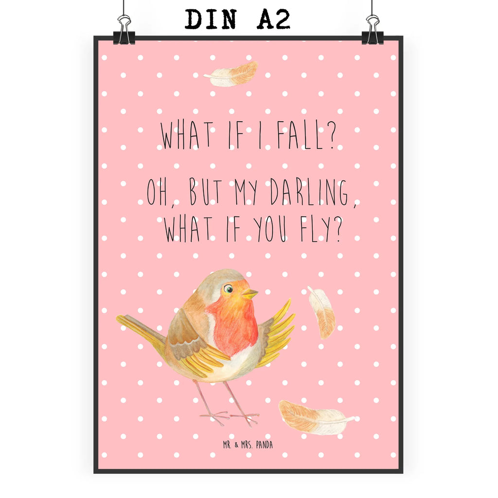 Poster robin feathers Designposter, Poster, Posterdruck, Schlafzimmer Poster, Küchenposter, Deko Bild, Kunstdruck, Bild, Kinderposter, Kinderzimmer Poster, Bild für Wand, Raumdekoration, Wanddekoration, Wanddeko Bild, Großes Poster, Plakat, Poster Sprüche, Mr. & Mrs. Panda Poster, Handgemaltes Poster, Wandposter, Wandbild, Gute Laune, Tiermotive, Tiere, Lustige Sprüche, Motivationsbilder, fliegen, Spruch Mut, Vogel, What If I Fall, Motivation Sprüche, Rotkehlchen, Spruch Motivation