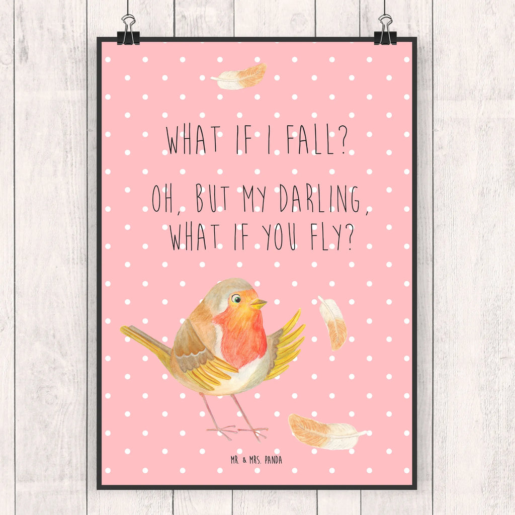 Poster robin feathers Designposter, Poster, Posterdruck, Schlafzimmer Poster, Küchenposter, Deko Bild, Kunstdruck, Bild, Kinderposter, Kinderzimmer Poster, Bild für Wand, Raumdekoration, Wanddekoration, Wanddeko Bild, Großes Poster, Plakat, Poster Sprüche, Mr. & Mrs. Panda Poster, Handgemaltes Poster, Wandposter, Wandbild, Gute Laune, Tiermotive, Tiere, Lustige Sprüche, Motivationsbilder, fliegen, Spruch Mut, Vogel, What If I Fall, Motivation Sprüche, Rotkehlchen, Spruch Motivation