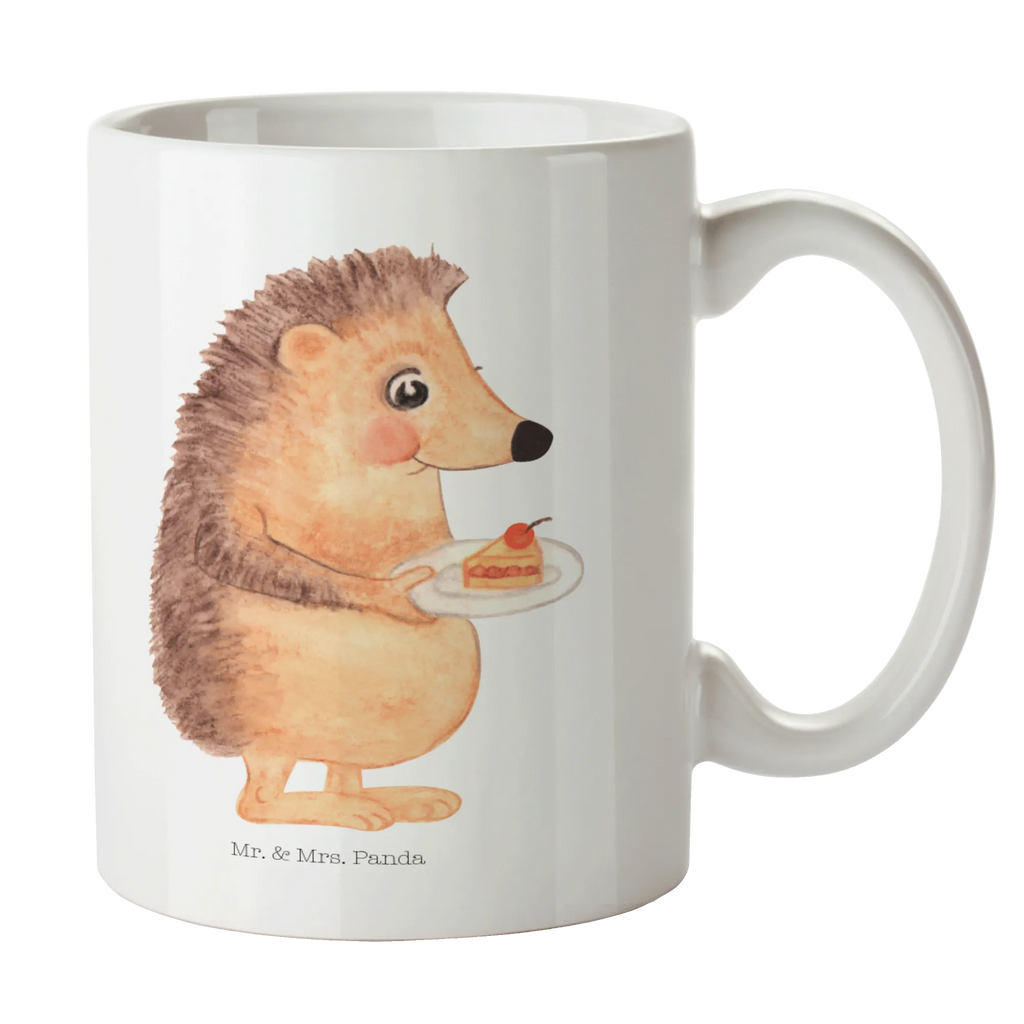 Tasse Igel Kuchenstück Kaffeetasse, Geschenktasse, Teetasse, Keramiktasse, Tasse mit Zitaten, Tasse, Porzellantasse, Tasse mit Motiven, Bürotasse, Tiermotive, Gute Laune, lustige Sprüche, Tiere, Backen Geschenk, Essen Spruch, Kuchen, Geburtstagskuchen, Igel, Torte, Einladung Party, Kuchen backen