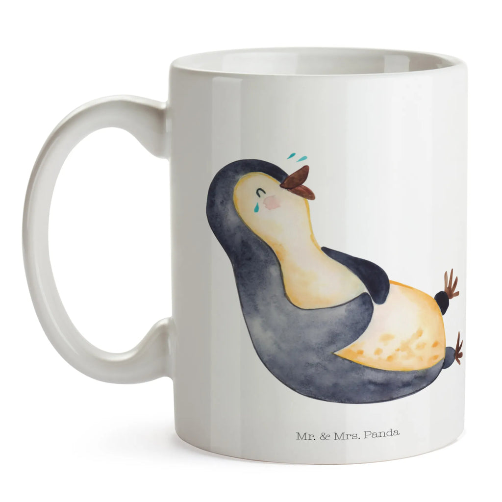 Mug Penguin Laugh Kaffeetasse, Keramiktasse, Porzellantasse, Tasse mit Zitaten, Tasse mit Motiven, Bürotasse, Tasse, Teetasse, Geschenktasse, Pinguin, lustiger Spruch, Optimismus, Humor, Fröhlichkeit, Fröhlich, Pinguine, Lachen