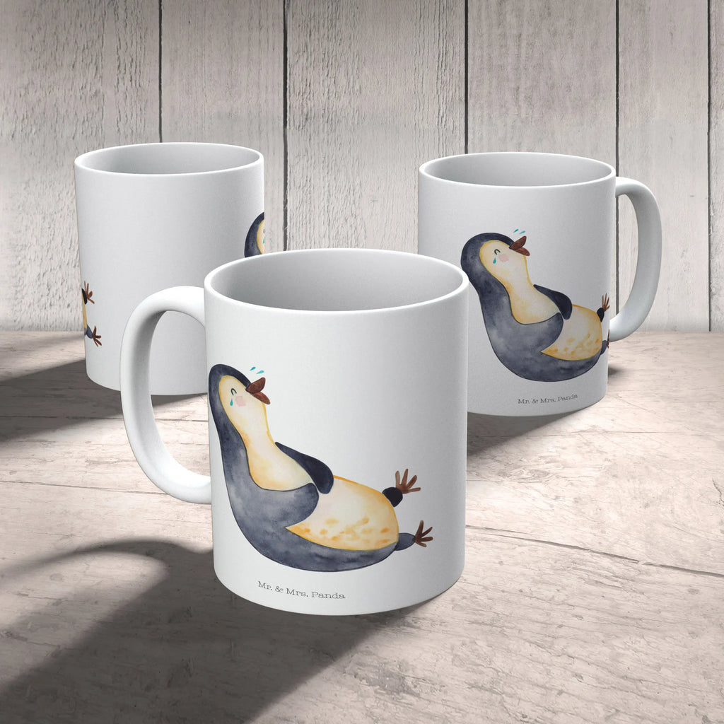 Mug Penguin Laugh Kaffeetasse, Keramiktasse, Porzellantasse, Tasse mit Zitaten, Tasse mit Motiven, Bürotasse, Tasse, Teetasse, Geschenktasse, Pinguin, lustiger Spruch, Optimismus, Humor, Fröhlichkeit, Fröhlich, Pinguine, Lachen