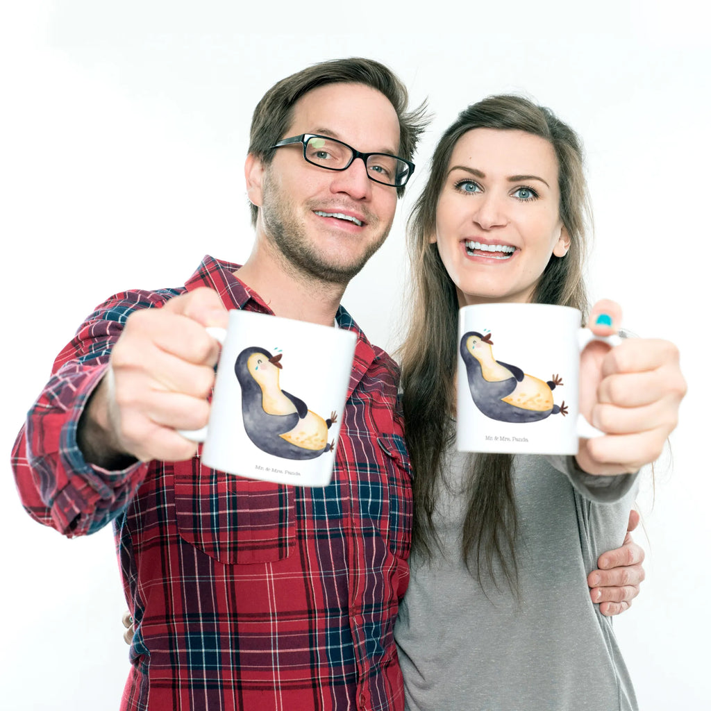 Mug Penguin Laugh Kaffeetasse, Keramiktasse, Porzellantasse, Tasse mit Zitaten, Tasse mit Motiven, Bürotasse, Tasse, Teetasse, Geschenktasse, Pinguin, lustiger Spruch, Optimismus, Humor, Fröhlichkeit, Fröhlich, Pinguine, Lachen
