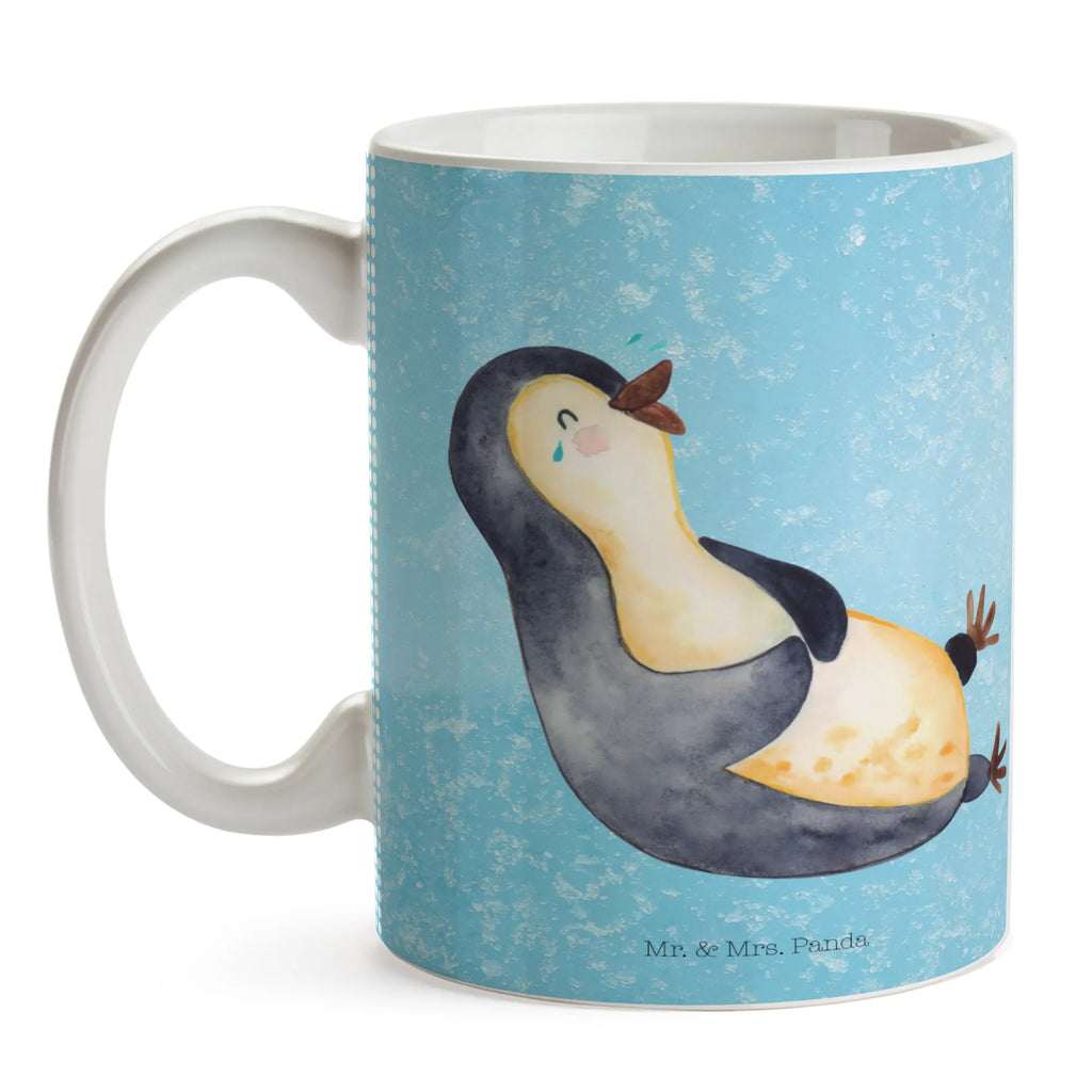 Mug Penguin Laugh Kaffeetasse, Keramiktasse, Porzellantasse, Tasse mit Zitaten, Tasse mit Motiven, Bürotasse, Tasse, Teetasse, Geschenktasse, Pinguin, lustiger Spruch, Optimismus, Humor, Fröhlichkeit, Fröhlich, Pinguine, Lachen
