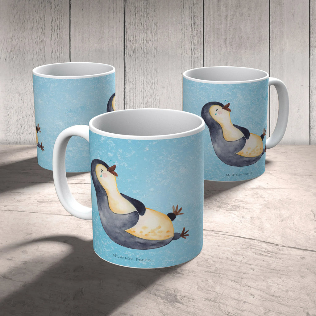 Mug Penguin Laugh Kaffeetasse, Keramiktasse, Porzellantasse, Tasse mit Zitaten, Tasse mit Motiven, Bürotasse, Tasse, Teetasse, Geschenktasse, Pinguin, lustiger Spruch, Optimismus, Humor, Fröhlichkeit, Fröhlich, Pinguine, Lachen