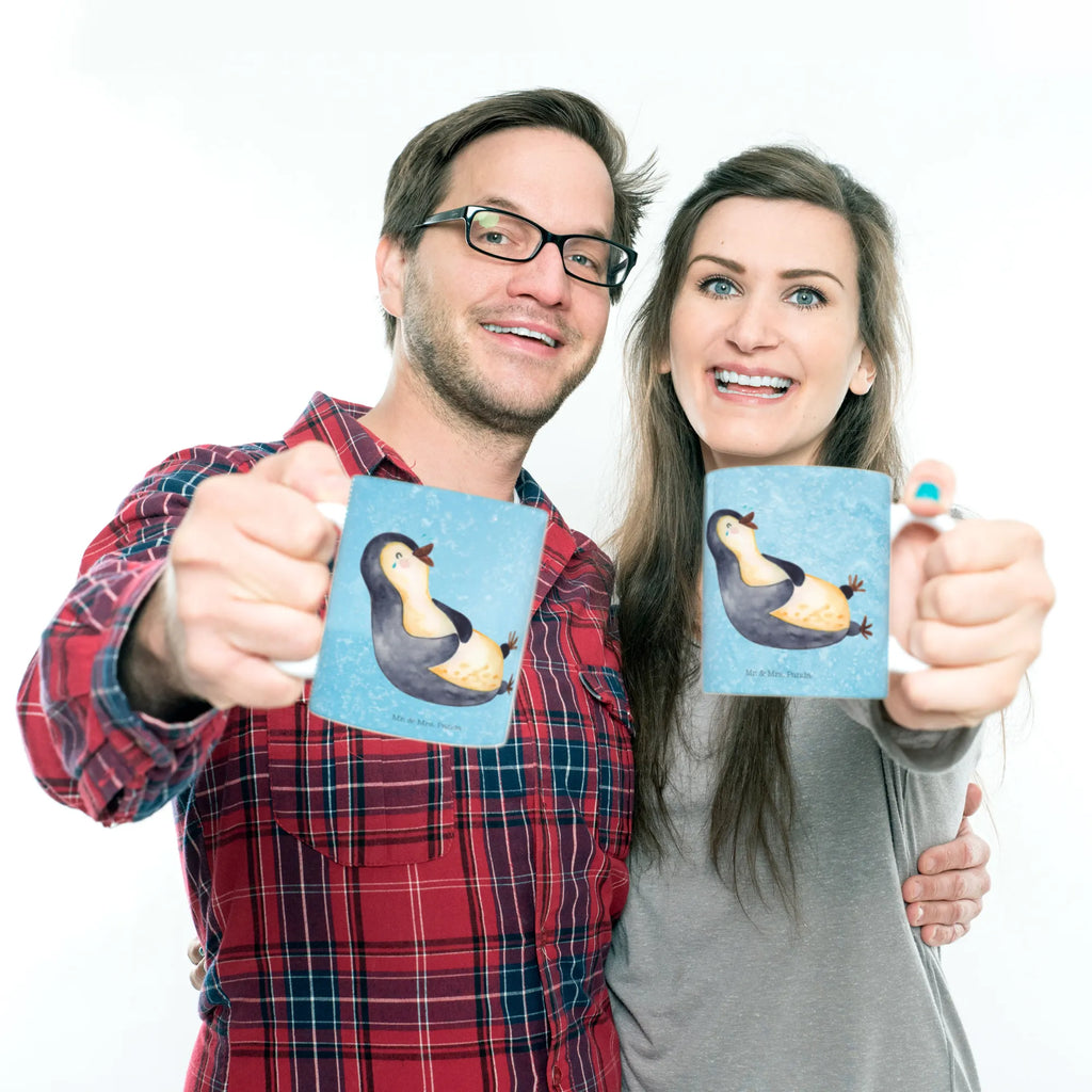 Mug Penguin Laugh Kaffeetasse, Keramiktasse, Porzellantasse, Tasse mit Zitaten, Tasse mit Motiven, Bürotasse, Tasse, Teetasse, Geschenktasse, Pinguin, lustiger Spruch, Optimismus, Humor, Fröhlichkeit, Fröhlich, Pinguine, Lachen
