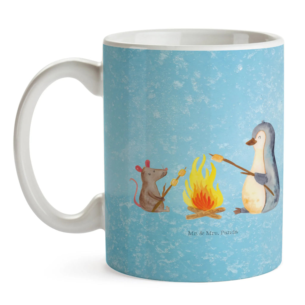 Mug Penguin campfire tea mug, mug, novelty mug, custom mug, mug with designs, coffee mug, ceramic mug, mug with quotes, gift mug, porcelain mug, latte mug, personalized mug, office mug, Penguin, North Pole, Winter, Penguins, mouse, marshmallows, office, life, life motto, campfire, barbecue, love, penguins, work, life motivation, everyday office life, job, new start, fire, motivation
