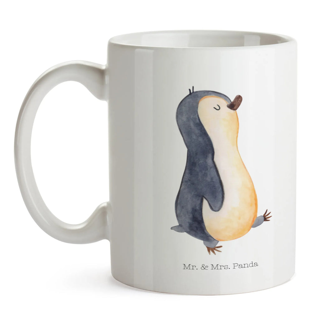 Mug Penguin march Geschenktasse, Tasse, Tasse mit Motiven, Teetasse, Tasse mit Zitaten, Porzellantasse, Keramiktasse, Kaffeetasse, Bürotasse, Pinguin, Langschläfer, Schwester, Familie, Frühaufsteher, Pinguine, Bruder