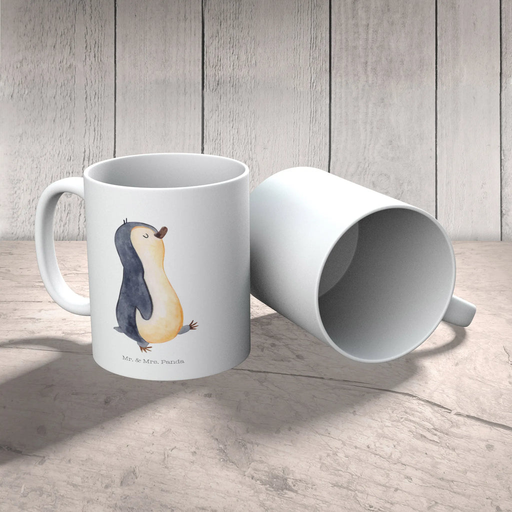 Mug Penguin march Geschenktasse, Tasse, Tasse mit Motiven, Teetasse, Tasse mit Zitaten, Porzellantasse, Keramiktasse, Kaffeetasse, Bürotasse, Pinguin, Langschläfer, Schwester, Familie, Frühaufsteher, Pinguine, Bruder
