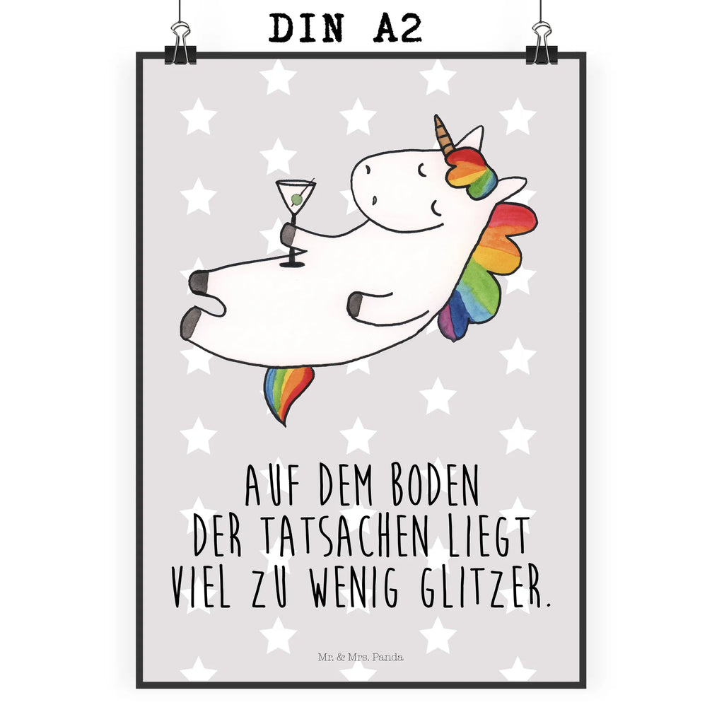 Poster Einhorn Cocktail Mr. & Mrs. Panda Poster, wandkunst, Deko Bild, Wanddekoration, wanddruck, Bild, Posterdruck, Wandbild, Plakat, drucke, Bild für Wand, Designposter, Wandposter, kunstposter, grafikposter, kunstdruck poster, Wandschmuck, Kunstdruck, wanddeko, kunst für die wand, Poster, Wanddeko Bild, Einhorn Deko, Einhörner, Einhorn, Unicorn, Rum, Witzig, Geburtstag, Party, Spaß, Spruch, Glitzer, Sekt, Caipirinha, Cuba Libre, Freundin, Feiern, Lustig