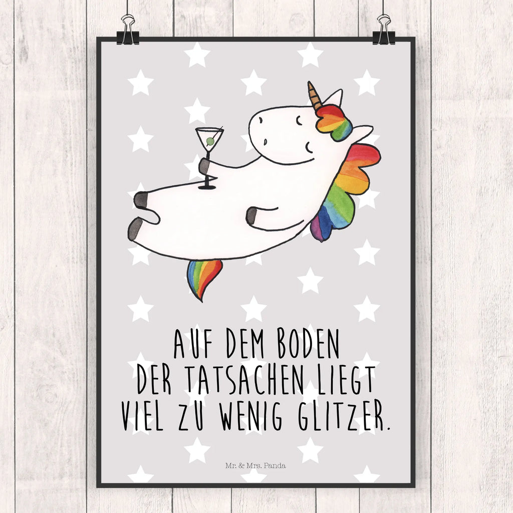 Poster Einhorn Cocktail Mr. & Mrs. Panda Poster, wandkunst, Deko Bild, Wanddekoration, wanddruck, Bild, Posterdruck, Wandbild, Plakat, drucke, Bild für Wand, Designposter, Wandposter, kunstposter, grafikposter, kunstdruck poster, Wandschmuck, Kunstdruck, wanddeko, kunst für die wand, Poster, Wanddeko Bild, Einhorn Deko, Einhörner, Einhorn, Unicorn, Rum, Witzig, Geburtstag, Party, Spaß, Spruch, Glitzer, Sekt, Caipirinha, Cuba Libre, Freundin, Feiern, Lustig