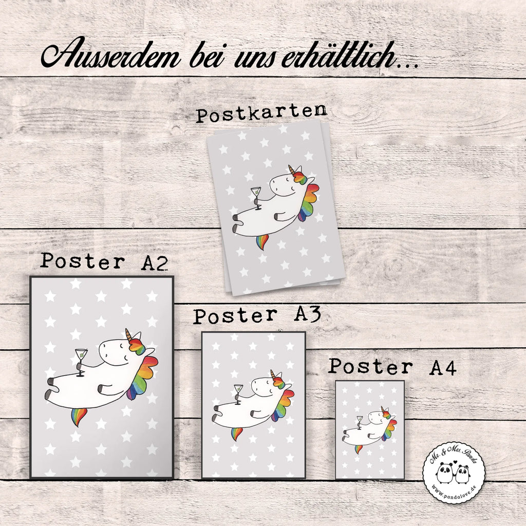 Poster Einhorn Cocktail Mr. & Mrs. Panda Poster, wandkunst, Deko Bild, Wanddekoration, wanddruck, Bild, Posterdruck, Wandbild, Plakat, drucke, Bild für Wand, Designposter, Wandposter, kunstposter, grafikposter, kunstdruck poster, Wandschmuck, Kunstdruck, wanddeko, kunst für die wand, Poster, Wanddeko Bild, Einhorn Deko, Einhörner, Einhorn, Unicorn, Rum, Witzig, Geburtstag, Party, Spaß, Spruch, Glitzer, Sekt, Caipirinha, Cuba Libre, Freundin, Feiern, Lustig