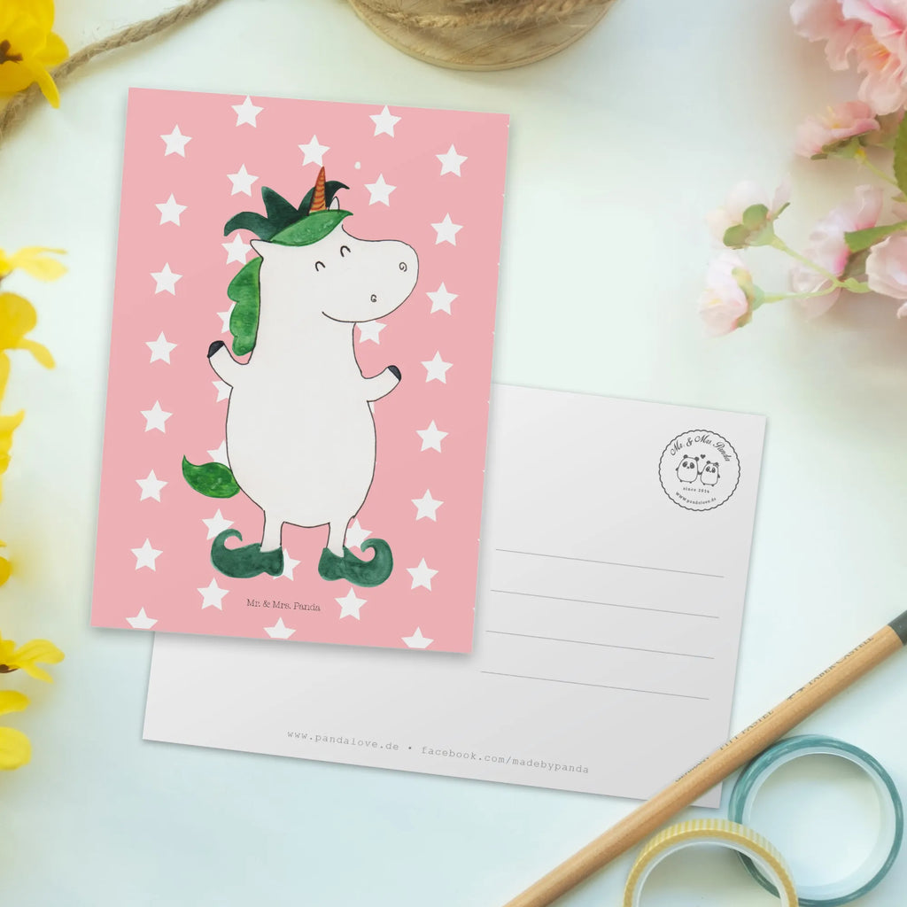 Postcard unicorn joker Postkarte, Grußkarte, Ansichtskarten, Geburtstagskarte, Dankeskarte, Karte, Einladungskarten Geburtstag, Geschenkkarte, Einladungskarte, Einladung Geburtstag, Einladung, Ansichtskarte, Einhorn, Einhörner, Einhorn Deko, Unicorn, Gaukler, Mittelalter, Kasper, Hofnarr