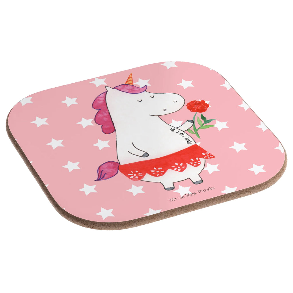Square coaster unicorn lady party, glass coasters, gift, Coasters, presents, breakfast, gifts, unicorn, unicorns, girlfriend, woman, lady, fine lady, divorce, bachelor, bachelorette