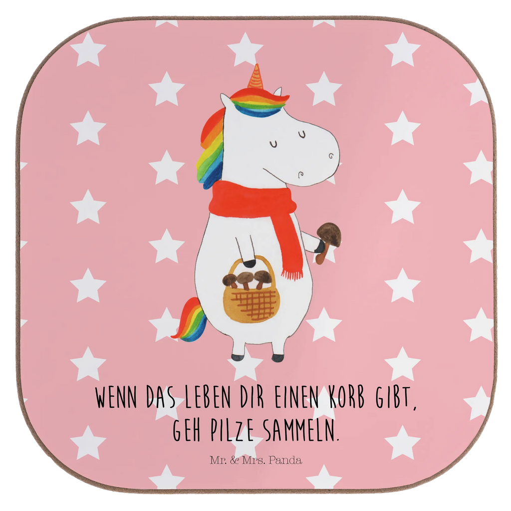 Square coaster unicorn Mushroom breakfast, presents, gifts, gift, glass coasters, Coasters, party, unicorn, unicorns, Motivation, Mushrooms, Sayings, Love Causes, Unicorn, Unicorns, Mushroom Collectors