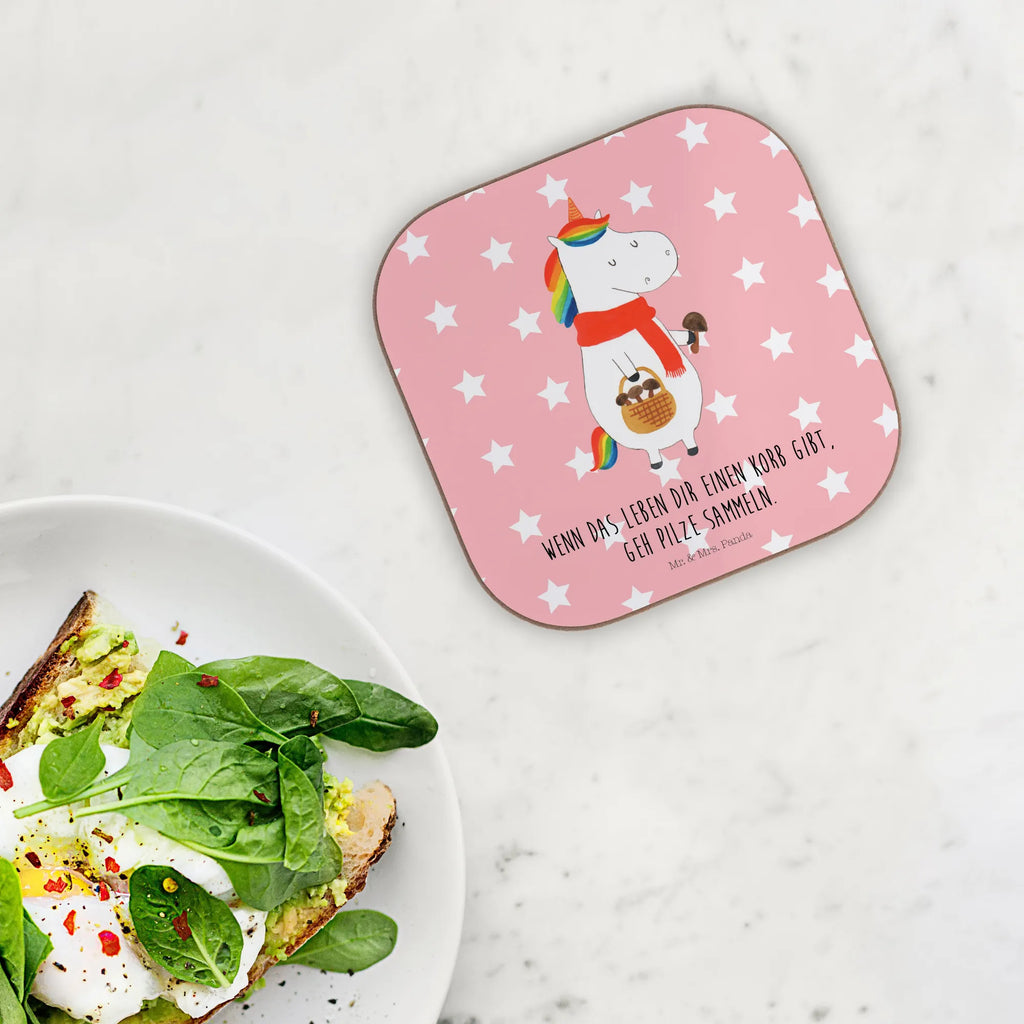 Square coaster unicorn Mushroom breakfast, presents, gifts, gift, glass coasters, Coasters, party, unicorn, unicorns, Motivation, Mushrooms, Sayings, Love Causes, Unicorn, Unicorns, Mushroom Collectors