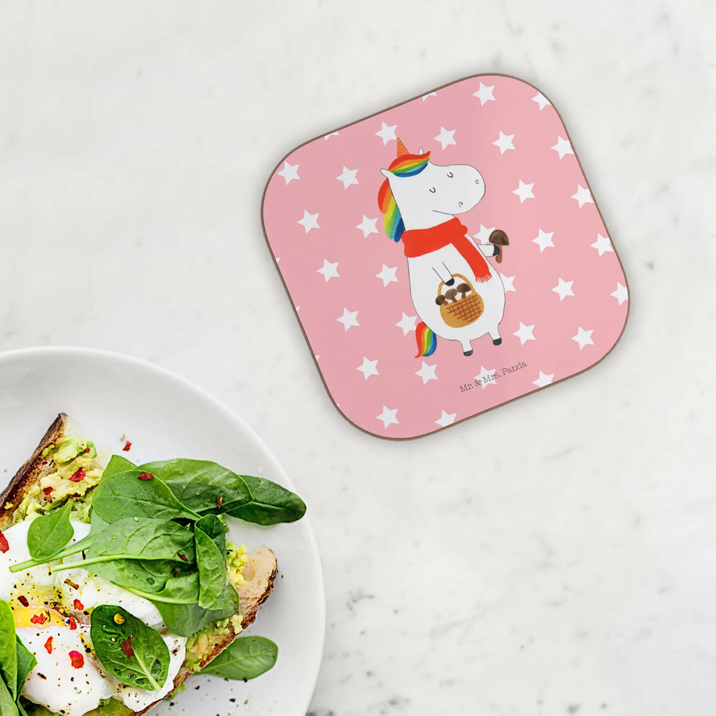 Square coaster unicorn Mushroom breakfast, presents, gifts, gift, glass coasters, Coasters, party, unicorn, unicorns, Motivation, Mushrooms, Sayings, Love Causes, Unicorn, Unicorns, Mushroom Collectors