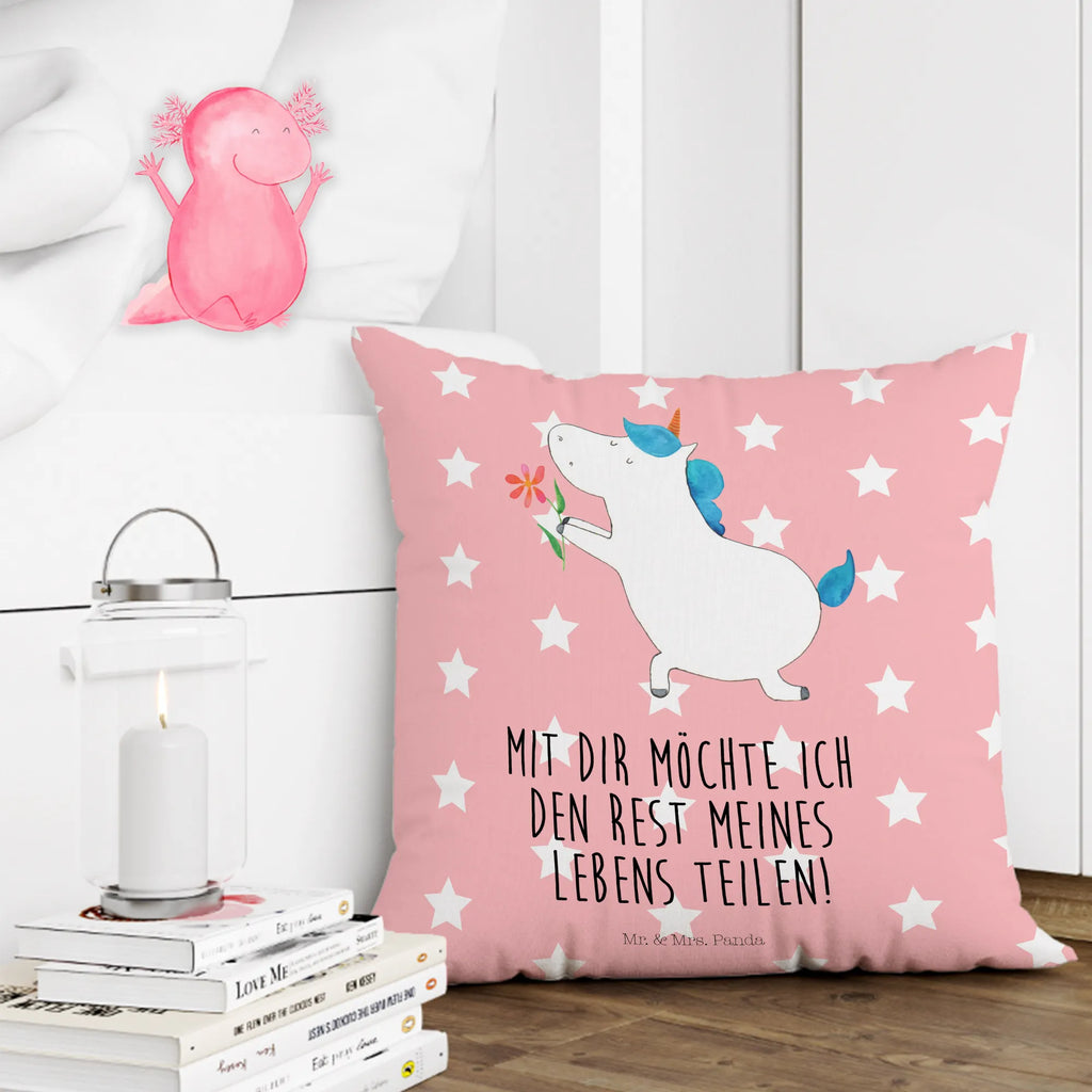 40x40 poduszka jednorożec kwiat Jednorożec, jednorożce, dekoracje jednorożca, jednorożec