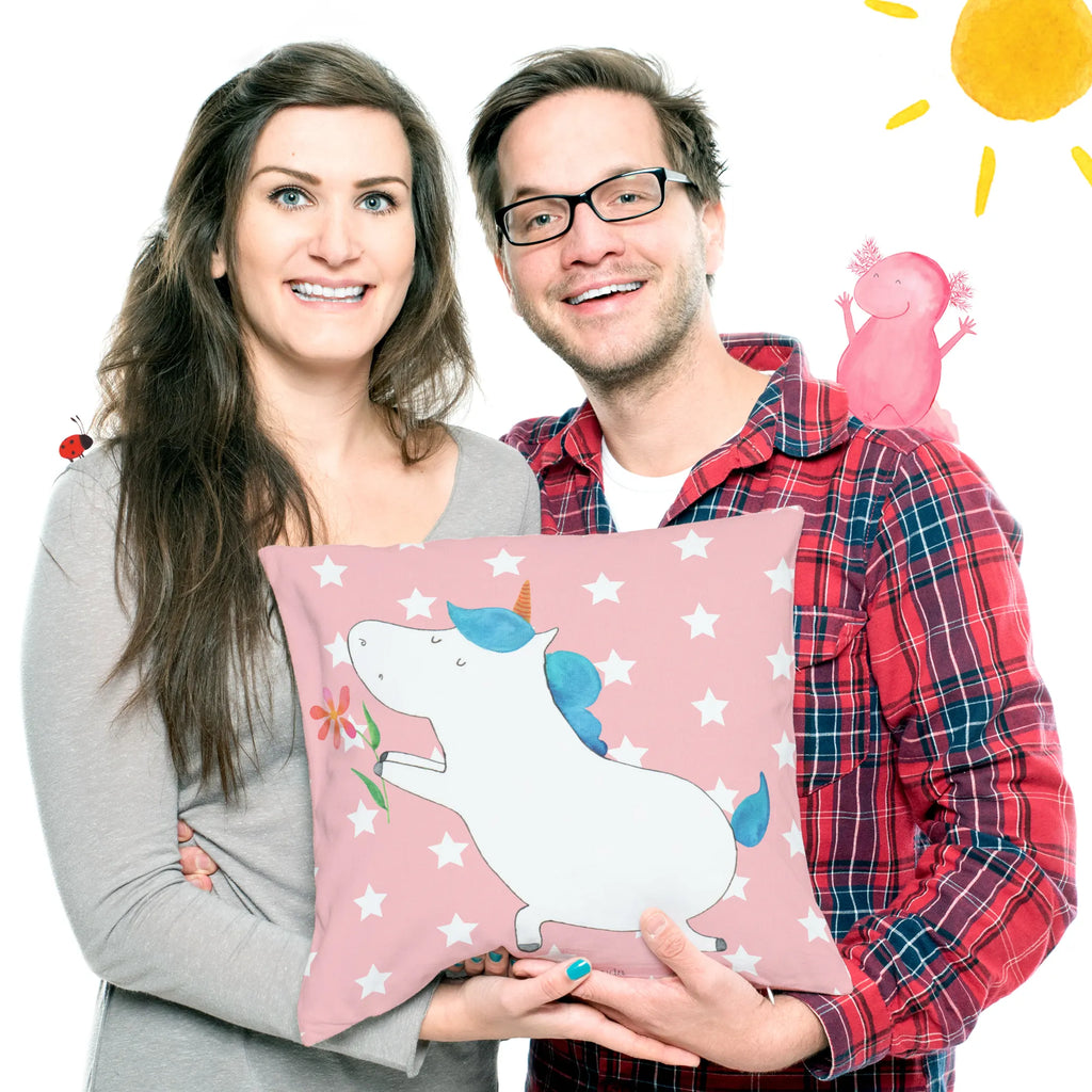 40x40 poduszka jednorożec kwiat Jednorożec, jednorożce, dekoracje jednorożca, jednorożec