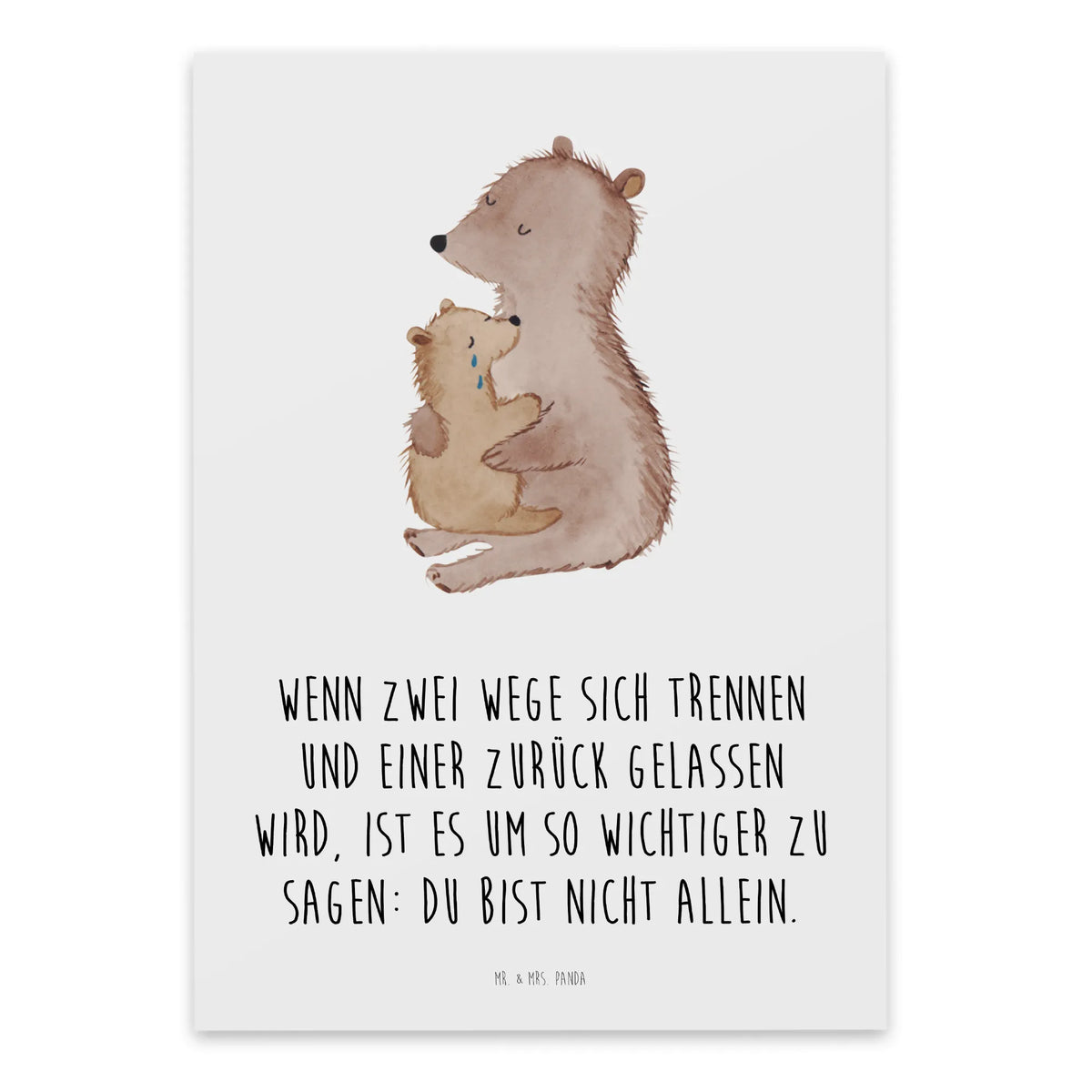 Karta kondolencyjna Niedźwiedzie z dzieckiem płacz Śmierć, Zmarły, Żal, Pogrzeb, Kondolencje, Współczucie, Cytaty żałobne, Cytaty kondolencyjne, Utrata