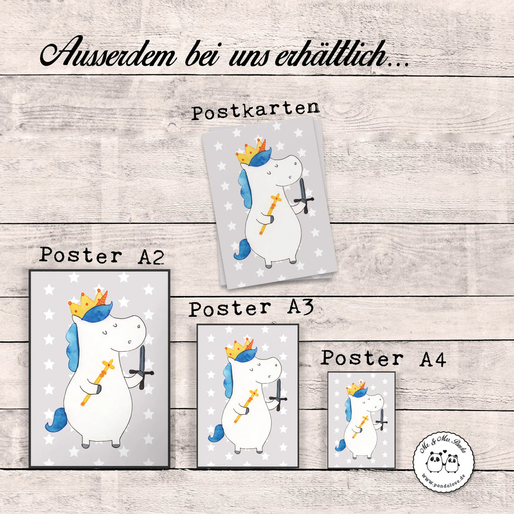 Poster unicorn king with sword kunstdruck poster, Wandschmuck, kunstposter, Mr. & Mrs. Panda Poster, wanddruck, wandkunst, drucke, Deko Bild, wanddeko, Wanddeko Bild, Kunstdruck, Wandbild, Plakat, Poster, Wanddekoration, grafikposter, kunst für die wand, Wandposter, Designposter, Bild für Wand, Posterdruck, Bild, Einhorn Deko, Einhörner, Einhorn, Unicorn, Mittelalter, König, Ritter