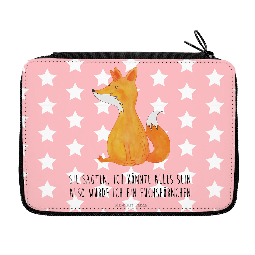 Leather folder unicorn Fox primary school, motif, pen roll, pencil case, school, gift, enrolment, pencil bag, pupil, child, unicorn, unicorns, fox horns, foxycorn, fox, foxes