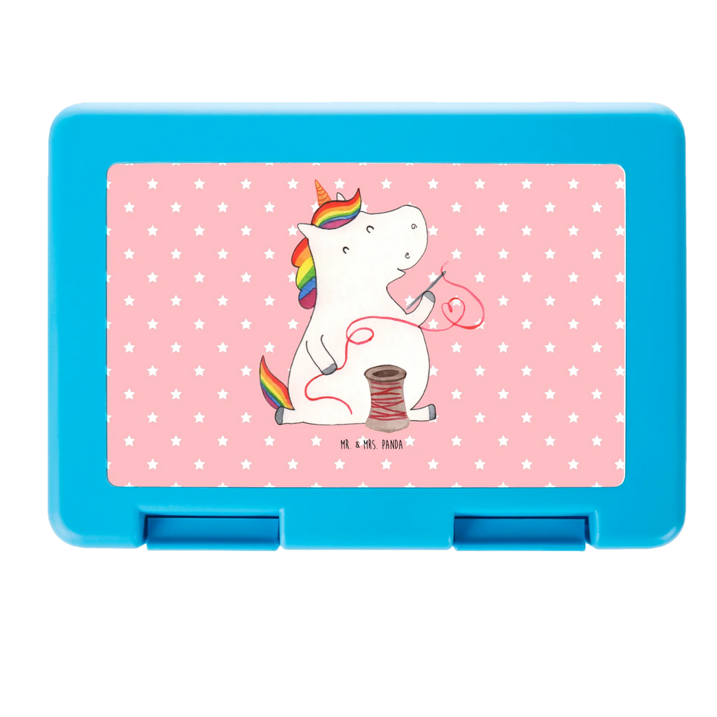 Pudełko na kanapki Jednorożec krawcowa Brotbox, Snackbox, Lunch box, Butterbrotdose, Brotzeitbox, Einhorn, Einhörner, Einhorn Deko, Unicorn, Näherin, nähen, Mädchen, Freundin, Häkeln, Stricken, basteln, Nähzimmer
