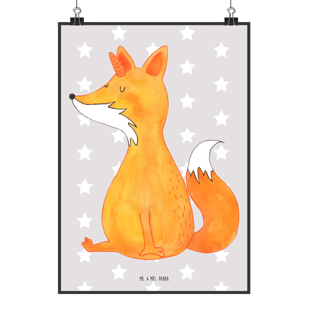Poster unicorn Wish Kunstdruck, Bild, Raumdekoration, Mr. & Mrs. Panda Poster, Wanddekoration, Poster, Handgemaltes Poster, Küchenposter, Designposter, Wanddeko, Posterdruck, Wandposter, Kinderposter, Wanddeko Bild, Einhorn, Einhörner, Einhorn Deko, Unicorn, Fuchshörnchen, Foxycorn, Fuchshorn, Fuchs, Füchse, Unicorns