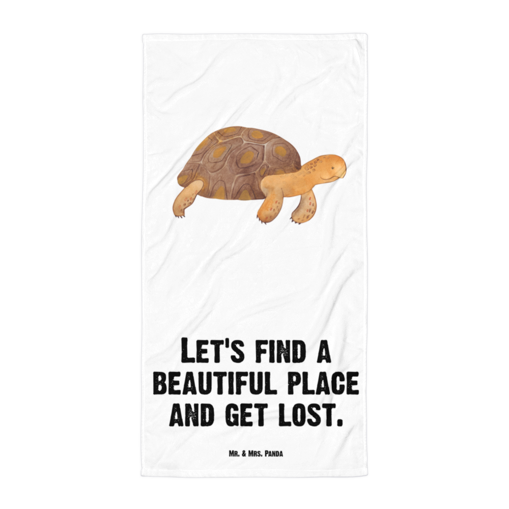 XL Badehandtuch Schildkröte marschiert Handtuch, Badetuch, Duschtuch, Strandtuch, Saunatuch, Meerestiere, Meer, Urlaub, Schildkröte, Schildkröten, get lost, Abenteuer, Reiselust, Inspiration, Neustart, Motivation, Lieblingsmensch
