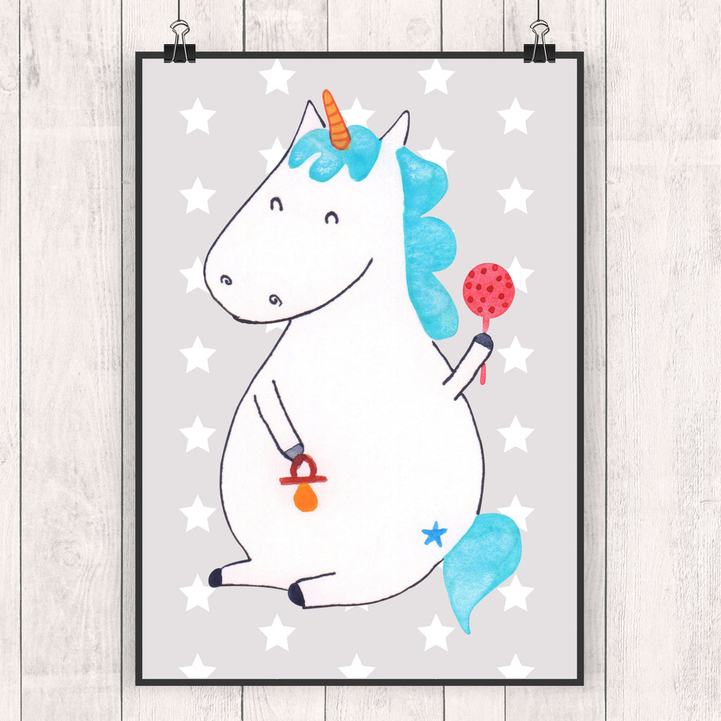 Poster unicorn infant Posterdruck, Wanddekoration, Bild, Wandbild, wanddruck, Mr. & Mrs. Panda Poster, Wanddeko Bild, kunstdruck poster, wandkunst, drucke, wanddeko, Deko Bild, kunst für die wand, kunstposter, grafikposter, Poster, Wandschmuck, Plakat, Kunstdruck, Wandposter, Bild für Wand, Designposter, Einhorn Deko, Einhörner, Einhorn, Unicorn, Nachwuchs, Babyglück, Geburt, Baby, Party, Schnuller, Kind, Mutter, Eltern, Geburtstag, Erstes Kind