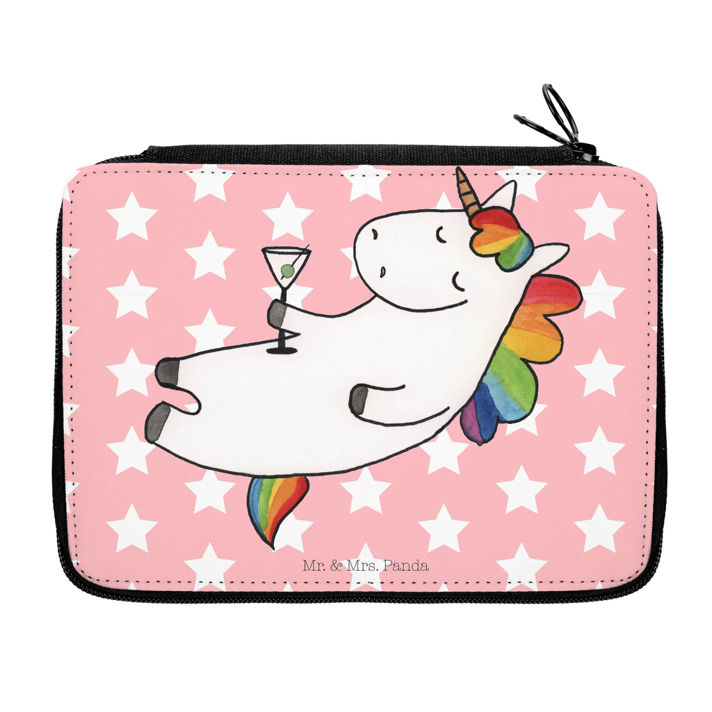 Leather folder unicorn cocktail pencil case, pencil bag, pupil, school, primary school, motif, pen roll, enrolment, gift, child, unicorn, unicorns, fun, party, birthday, girlfriend present, girlfriend gift, champagne, celebrating, caipirinha, rum