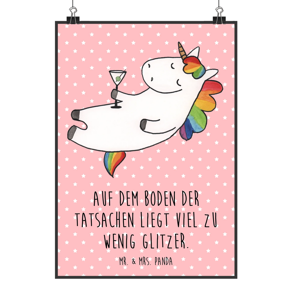 Poster Einhorn Cocktail Mr. & Mrs. Panda Poster, wandkunst, Deko Bild, Wanddekoration, wanddruck, Bild, Posterdruck, Wandbild, Plakat, drucke, Bild für Wand, Designposter, Wandposter, kunstposter, grafikposter, kunstdruck poster, Wandschmuck, Kunstdruck, wanddeko, kunst für die wand, Poster, Wanddeko Bild, Einhorn Deko, Einhörner, Einhorn, Unicorn, Rum, Witzig, Geburtstag, Party, Spaß, Spruch, Glitzer, Sekt, Caipirinha, Cuba Libre, Freundin, Feiern, Lustig