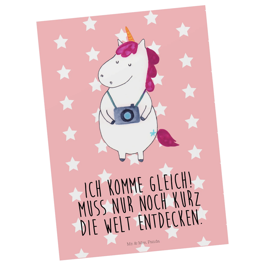 Postcard unicorn photographer Ansichtskarte, Postkarte, kunstkarte, spruchkarte, Ansichtskarten, Postkarten, Motivkarte, Grußkarte, Fotokarte, Kunstkarten, einzelkarte, Designkarte, bildkarte, Einhörner, Unicorn, Einhorn Deko, Einhorn, Städtereise, Kamera, Weltreise, Fotograf, Tourist, Fotografie, Reisen, Urlaub, Weltenbummler, Reise, Kurztrip