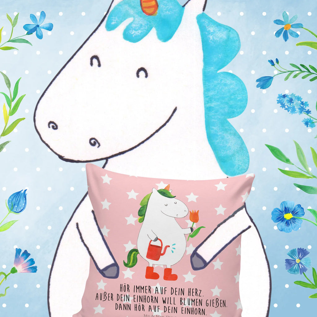 Cushion unicorn gardener bed, fluffy, cushion, pillows, settee, pad, sofa, pillow case, bedroom, 40x40, couch, Pillow, soft, 40 x 40, unicorn, unicorns, Girlfriend gift, Watering-Can, gardener present, Flower, Unicorn, garden, gardener gift