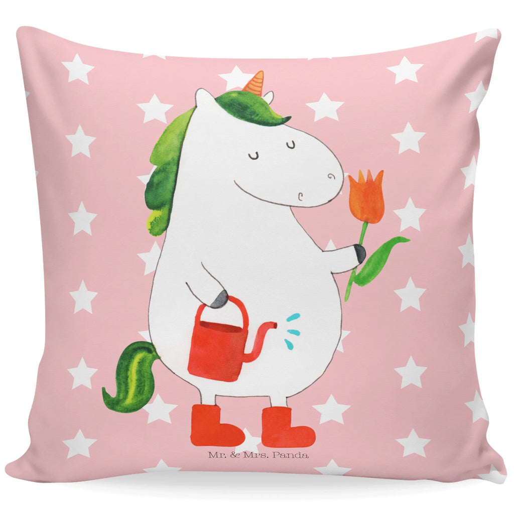 Cushion unicorn gardener bed, fluffy, cushion, pillows, settee, pad, sofa, pillow case, bedroom, 40x40, couch, Pillow, soft, 40 x 40, unicorn, unicorns, Girlfriend gift, Watering-Can, gardener present, Flower, Unicorn, garden, gardener gift