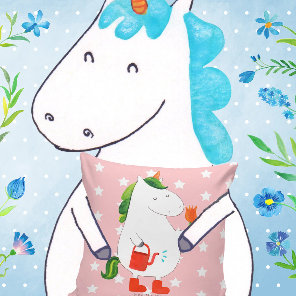 Cushion unicorn gardener bed, fluffy, cushion, pillows, settee, pad, sofa, pillow case, bedroom, 40x40, couch, Pillow, soft, 40 x 40, unicorn, unicorns, Girlfriend gift, Watering-Can, gardener present, Flower, Unicorn, garden, gardener gift